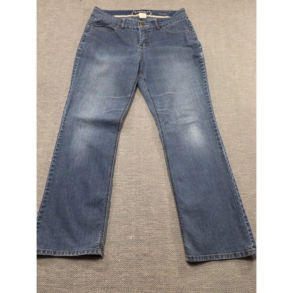 Sonoma Life Style Petite Original Boot Jeans Medium Wash Denim Women Size 10P